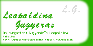 leopoldina gugyeras business card